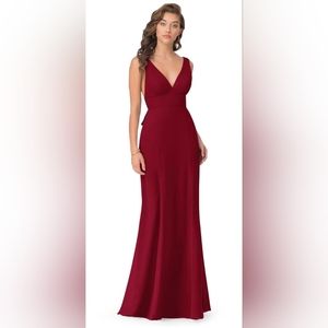 Azazie Christiana Dress - Burgundy